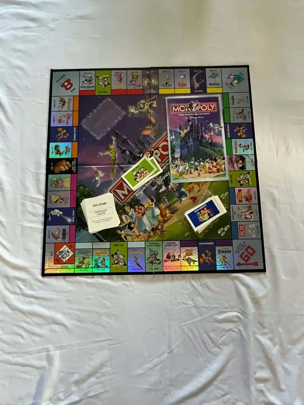 Monopoly The Disney Edition Board Game 2001 Incomplete Parts Pieces Hasbro